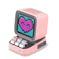 New Divoom Ditoo-Plus Retro Pixel Art Bluetooth Portable Speaker Alarm Clock DIY LED Display Board, Cute Gift Home Light