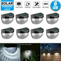 2-12PCS Solar Powered LED Wall Lights Door Fence Light Outdoor Garden Lamp Light