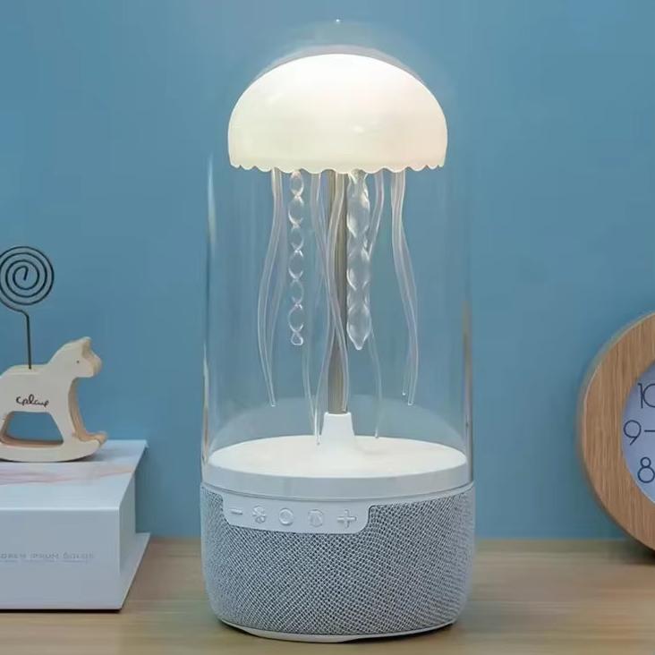 K19 Creative Portable Colorful Jellyfish Lamp Bluetooth Speaker Hifi Stereo 3D Surround Subwoofer Home Theater Sound System