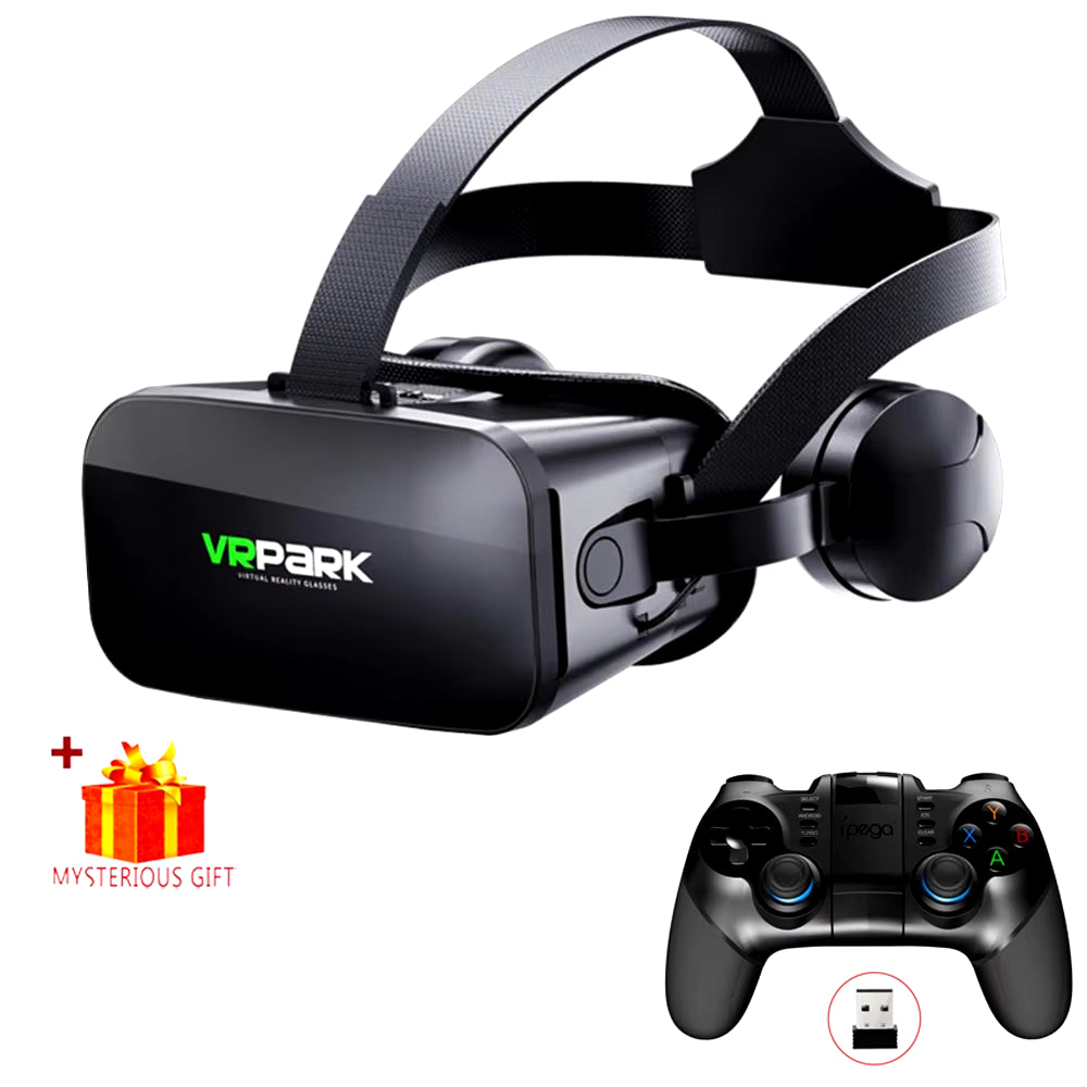 VR Glasses 3D Virtual Reality Headset Helmet for Phone Lenses Goggles Devices Viar Smart Smartphones Controller Cell Game Viewer