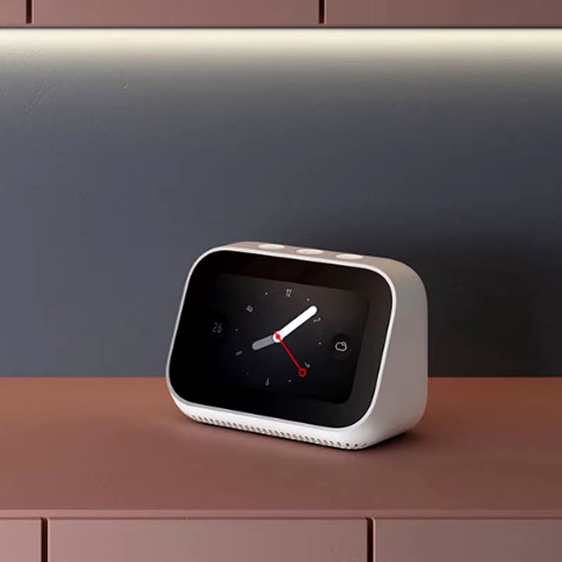 Chinese Version  AI Touch Screen Bluetooth 5.0 Speaker Digital Display Alarm Clock Wifi Smart Connection Mi Speaker