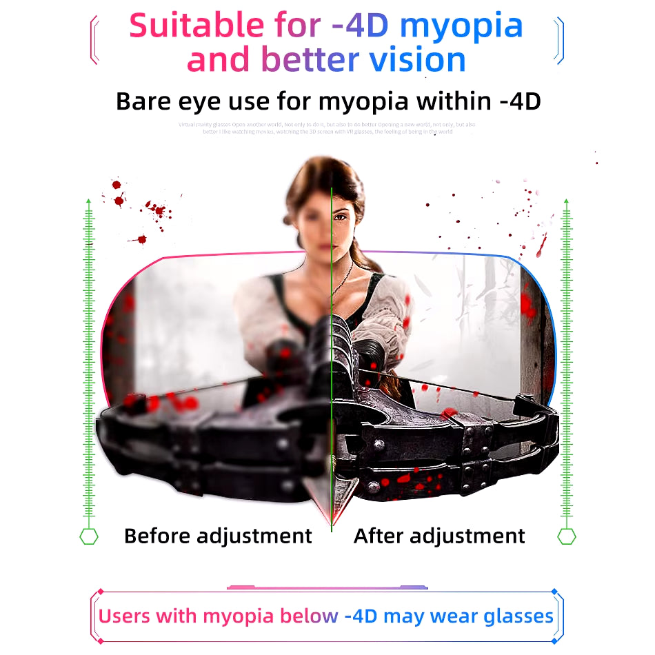 VR Glasses 3D Virtual Reality Headset Helmet for Phone Lenses Goggles Devices Viar Smart Smartphones Controller Cell Game Viewer